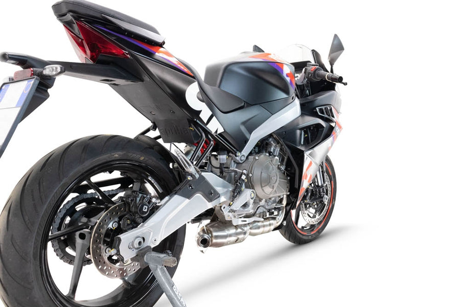 A.79.RACEDB.GHOST | G.P.R EXHAUST | GPR exhaust compatible with Aprilia RS 457 2024-2026, Ghost Inox, Full system exhaust, including removable db killer