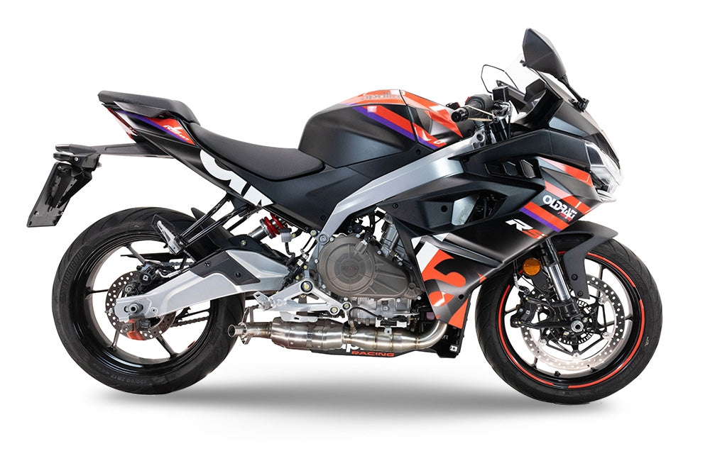 A.79.RACEDB.GHOST | G.P.R EXHAUST | GPR exhaust compatible with Aprilia RS 457 2024-2026, Ghost Inox, Full system exhaust, including removable db killer