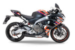 A.79.RACEDB.GHOST | G.P.R EXHAUST | GPR exhaust compatible with Aprilia RS 457 2024-2026, Ghost Inox, Full system exhaust, including removable db killer