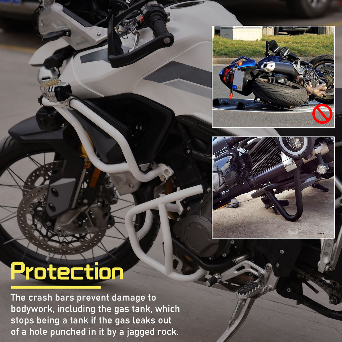 XXUN  | Lower Crash Guard with Frame Sliders for Triumph Tiger 900 All Models 2020+