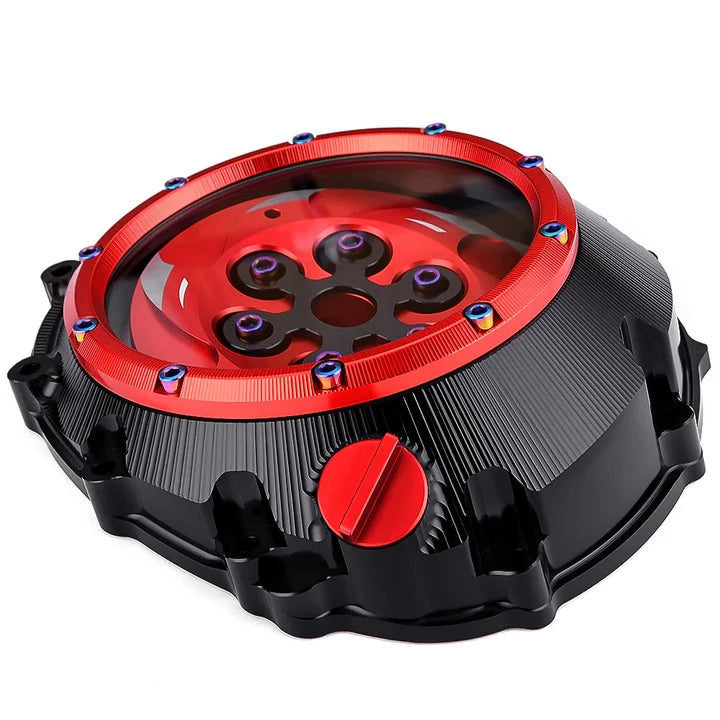 FAUVISM | BMW S1000RR 2019+ Fauvism CNC Clear Clutch Cover & Spring Retainer Waterproof Solid Billet