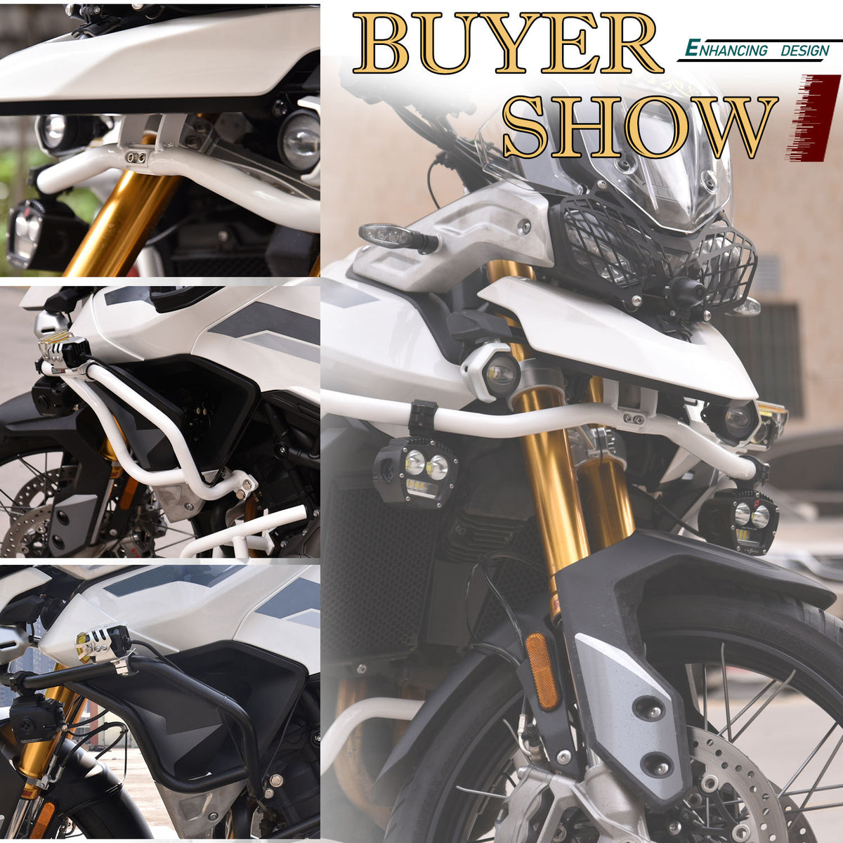XXUN  | Motorcycle Parts Upper Bumper Engine Guard Crash Bar Protector for Triumph Tiger 900 2020 2021