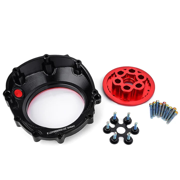 FAUVISM | BMW S1000RR 2019+ Fauvism CNC Clear Clutch Cover & Spring Retainer Waterproof Solid Billet