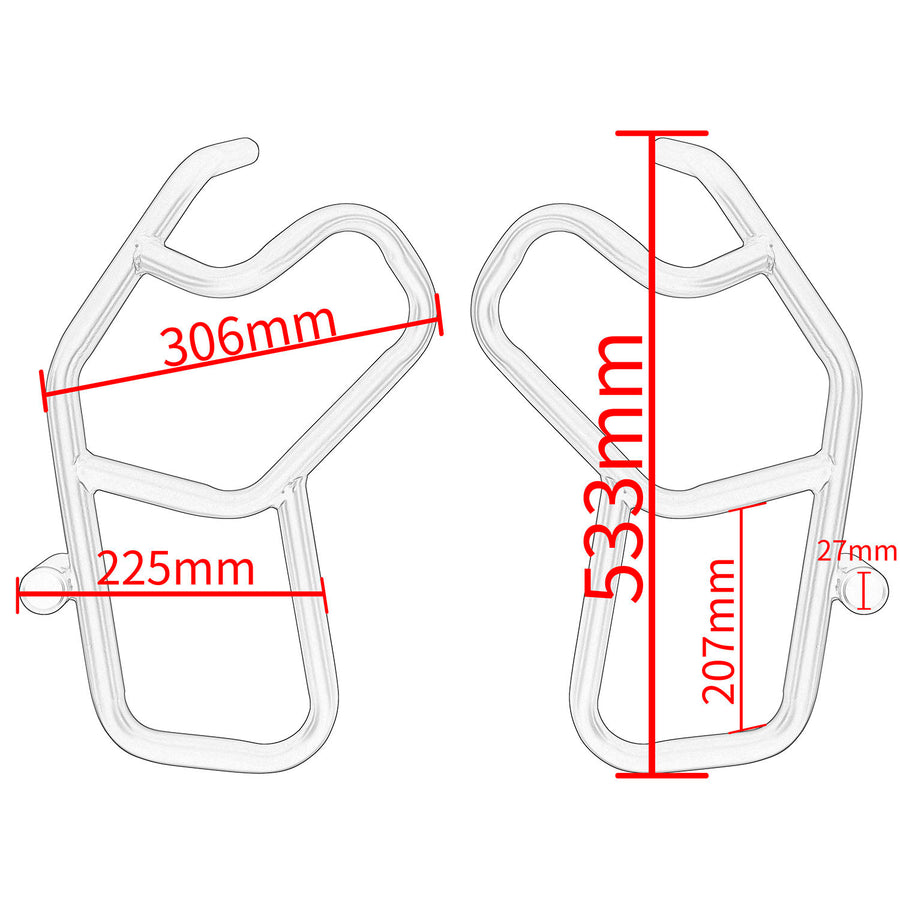 XXUN  | Motorcycle Crash Guard   Kawasaki Versys 1000 (2019–2023)/Versys 1100 2025+