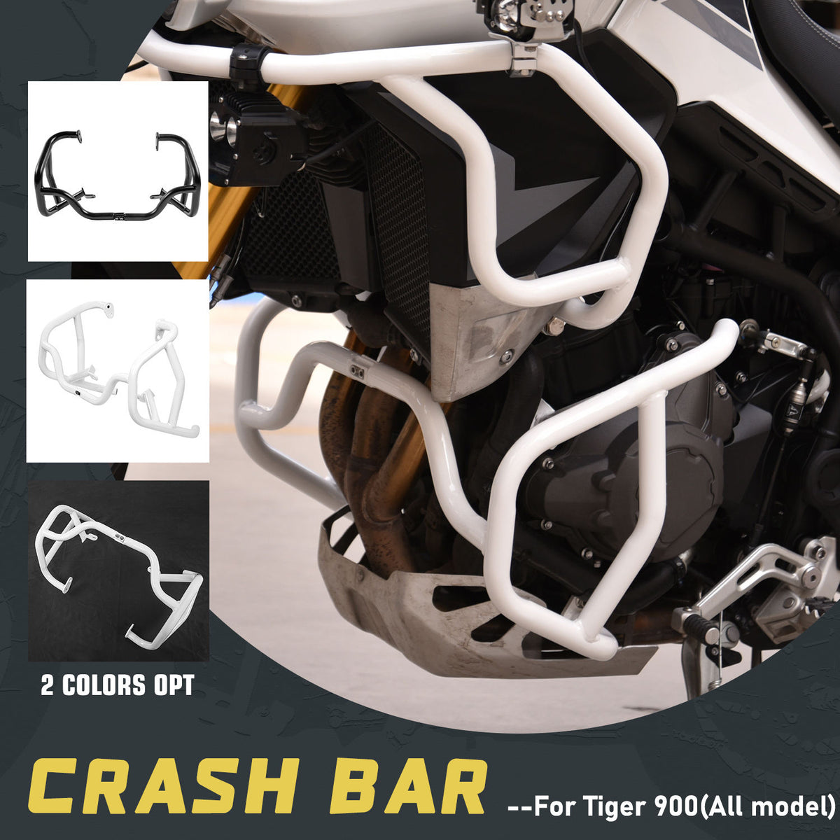 XXUN  | Lower Crash Guard with Frame Sliders for Triumph Tiger 900 All Models 2020+