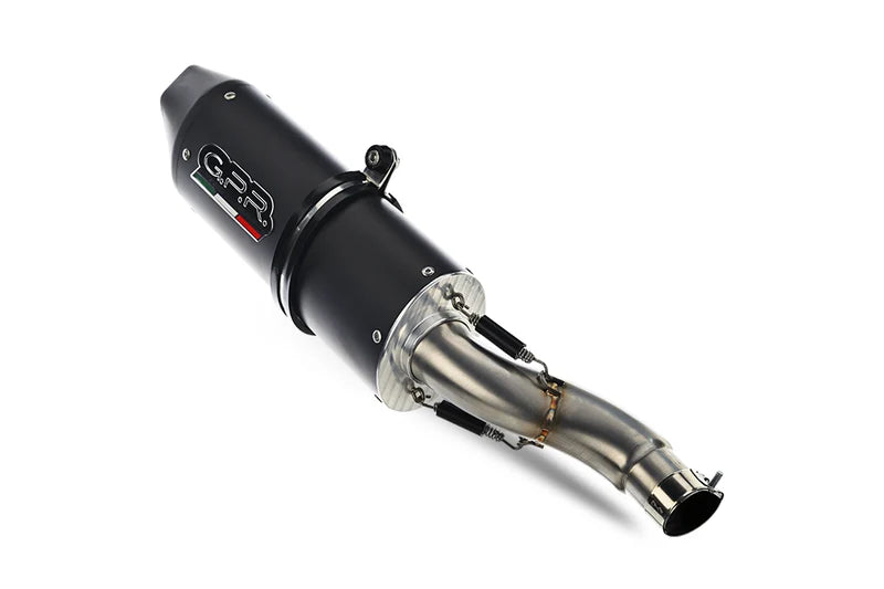 MO.7.CAT.FNE5 | G.P.R EXHAUST | GPR exhaust compatible with Moto Morini Seiemmezzo Str 2022-2024, Furore Evo4 Nero, Homologated legal Mid-full system exhaust, including removable db killer and catalyst