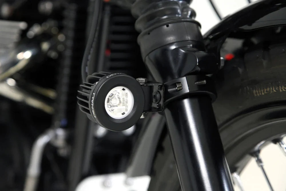 DENALI | Denali Inverted Fork Tube Driving Light Mount - 50-60mm Bar Clamp-Black