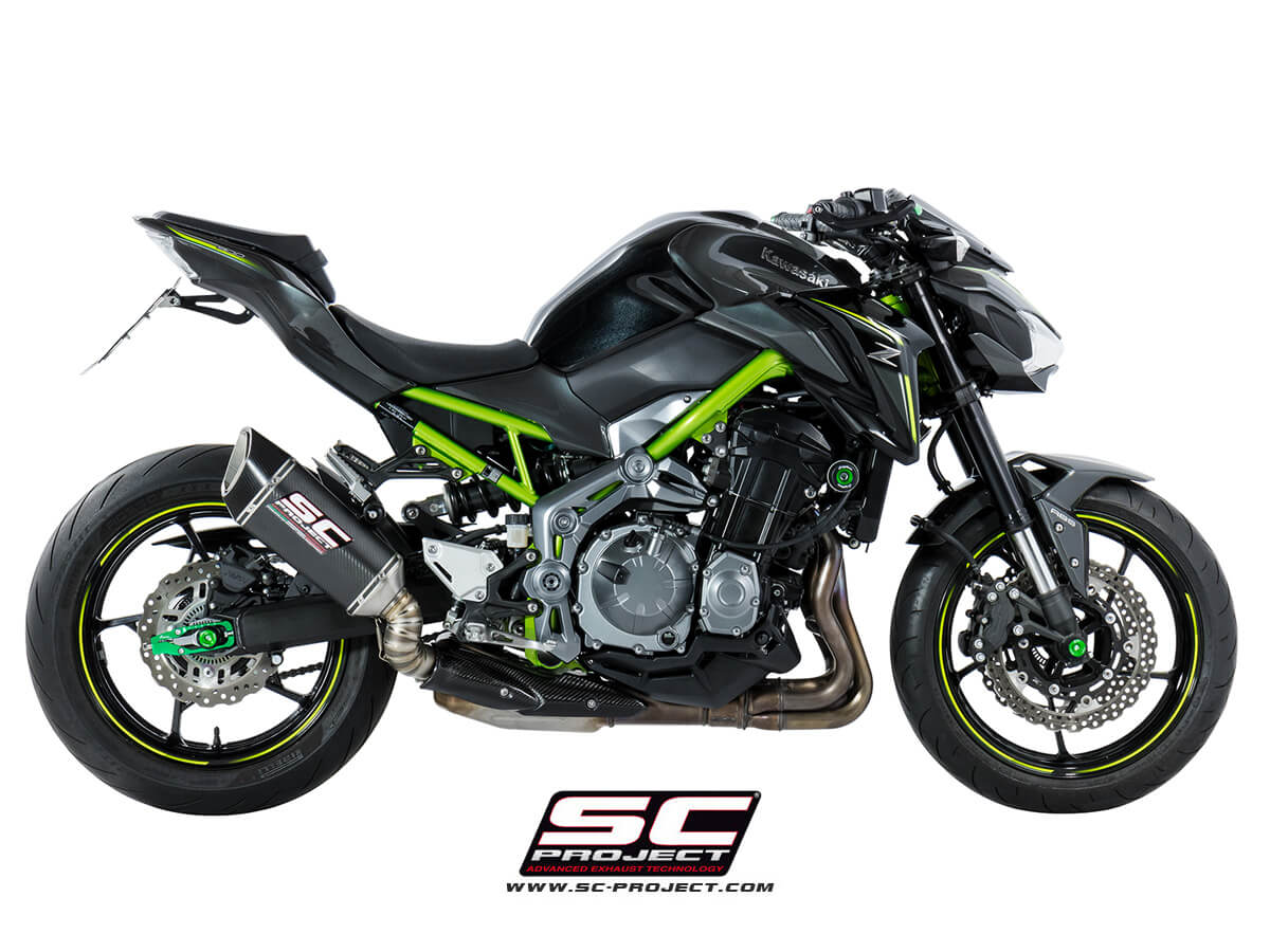 SC PROJECT Exhaust SC1-R Carbon Fibre (2017-2019) for Kawasaki Z900
