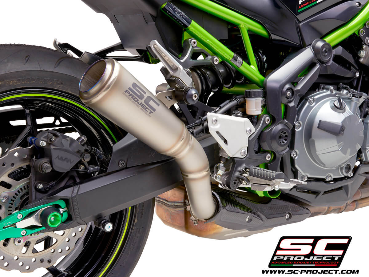 SC Project Exhaust S1-GP Slip-On Titanium (2017-2019) for Kawasaki Z900