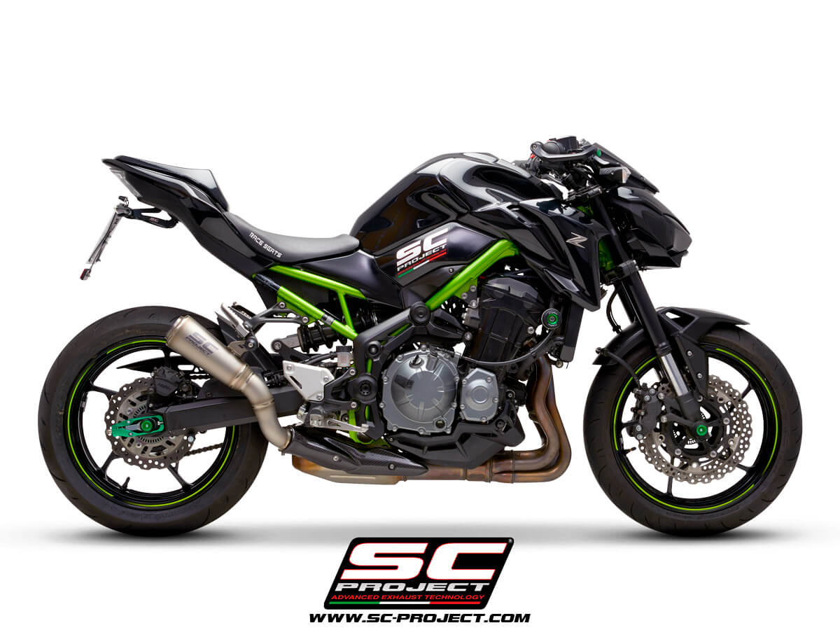 SC Project Exhaust S1-GP Slip-On Titanium (2017-2019) for Kawasaki Z900