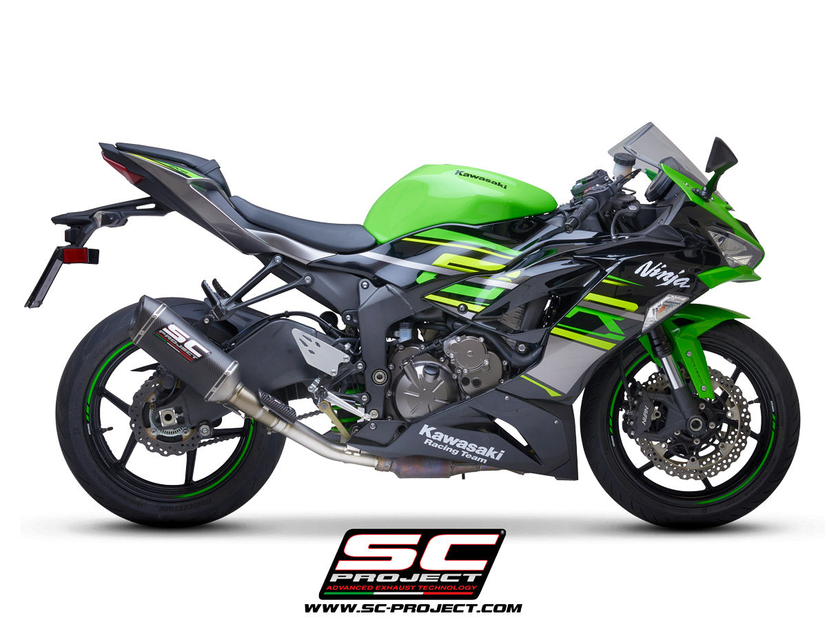 SC Project Titanium Center Link Pipe Compatible With Specific Exhaust for Kawasaki Ninja ZX-6R (19-21)