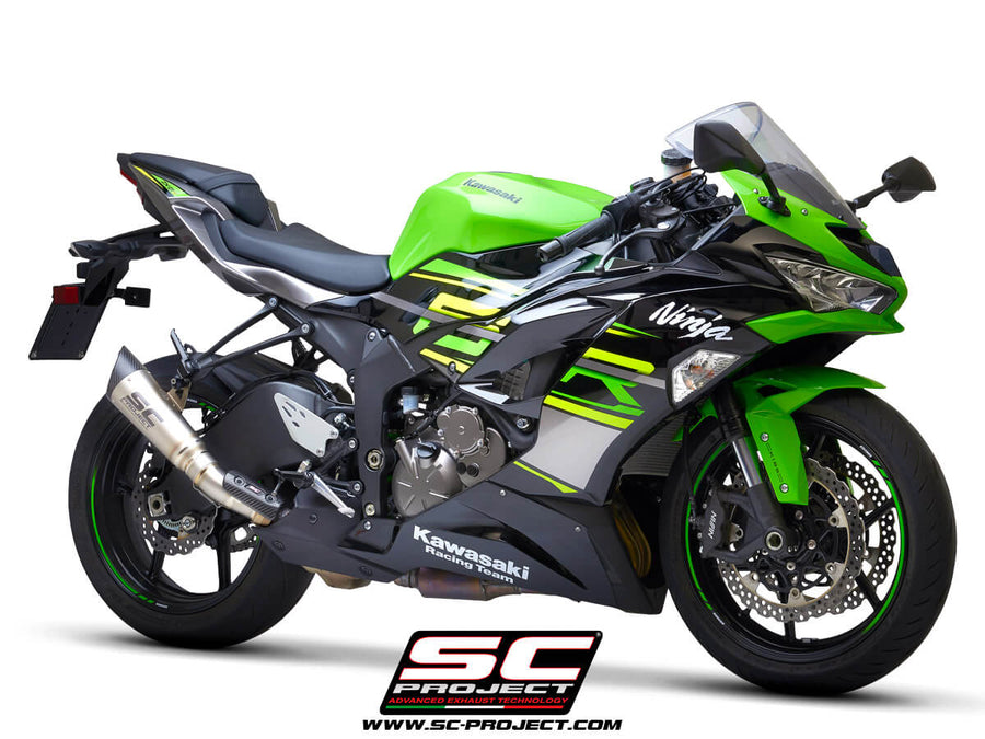 SC Project S1 Titanium (2019-21) Slip-On Exhaust for Kawasaki ZX-6R