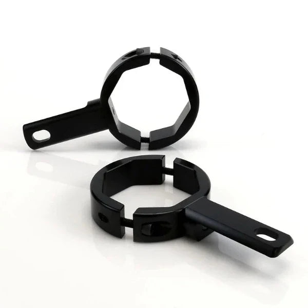 DENALI | Denali Inverted Fork Tube Driving Light Mount - 50-60mm Bar Clamp-Black