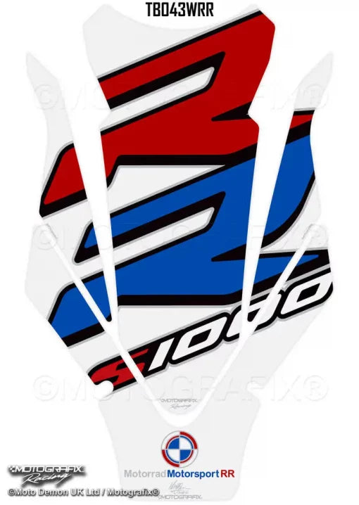Motografix Motorsport Motorcycle Tank Pad Protector Gel TB043WRR for BMW S1000RR (2019+)