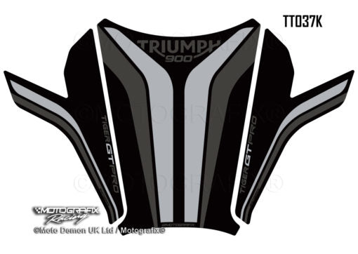 Triumph Tiger 900 2020 - 2021 Motorcycle Tank Pad Protector Motografix 3D Gel TT038K