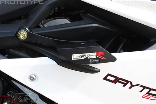 2013 - 2017 Triumph Daytona 675R/MOTO 2 No Cut Frame Sliders (R)