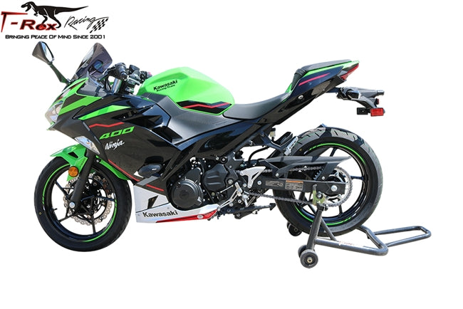 2018 - 2023 Kawasaki Ninja 400 No Cut Frame Sliders w/ aluminum inserts