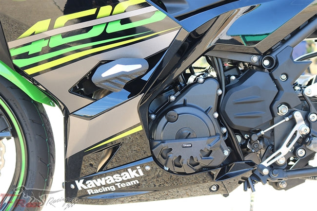 2018 - 2023 Kawasaki Ninja 400 No Cut Frame Sliders Case Covers Spools