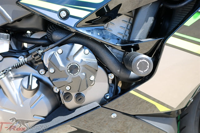 2019 - 2023 Kawasaki Ninja ZX-6R No Cut Frame Sliders Round Pucks