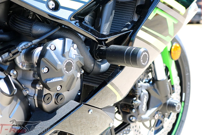 2019 - 2023 Kawasaki Ninja ZX-6R No Cut Frame Sliders Round Pucks