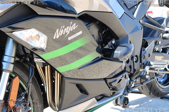 2017 - 2024 Kawasaki Ninja 1000, 2025 Ninja 1100SX No Cut Frame Sliders