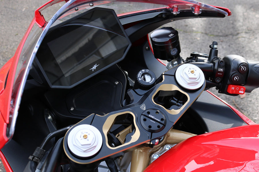 CNC RACING | Fluid reservoir front brake 25 ml with level window - only cap