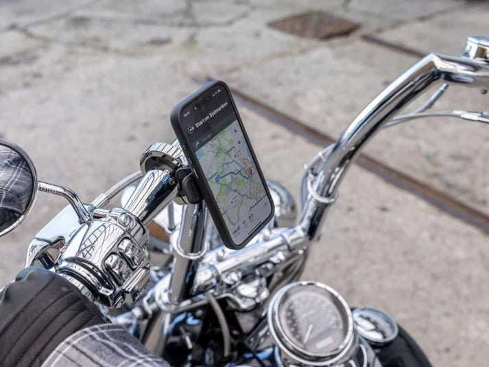 Quad Lock | Quadlock® Motorcycle Handlebar Mount Pro Chrome-QLM-HBR-CHR - Quadlock®