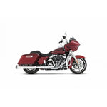 500-0110 | Rinehart Racing | 500-0110 | MotoPro 45 Chrome 4.5" Slip-Ons Black Tips 2017-26 Harley FLH/T