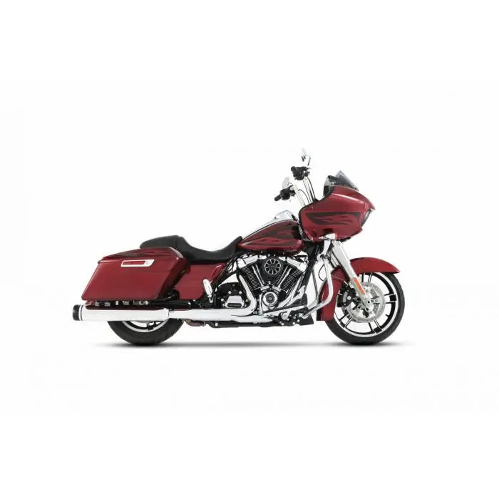 500-0110 | Rinehart Racing | 500-0110 | MotoPro 45 Chrome 4.5" Slip-Ons Black Tips 2017-26 Harley FLH/T