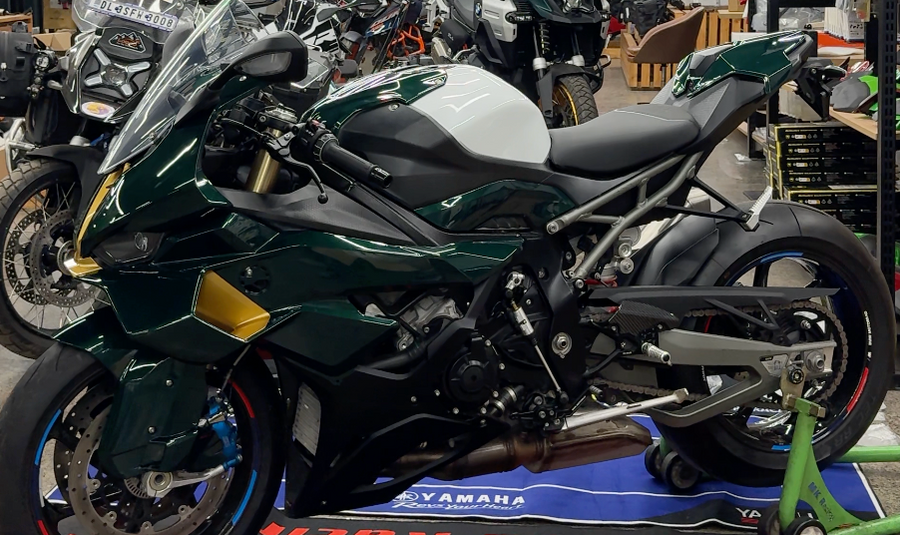 AXXON | BMW S1000RR British Racing Green & Gold Body Kit (2023–2026 Fitment)