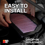 K&N | K&N High-Flow Powersports Lifetime Engine Air Filter for Ducati Motorcycles