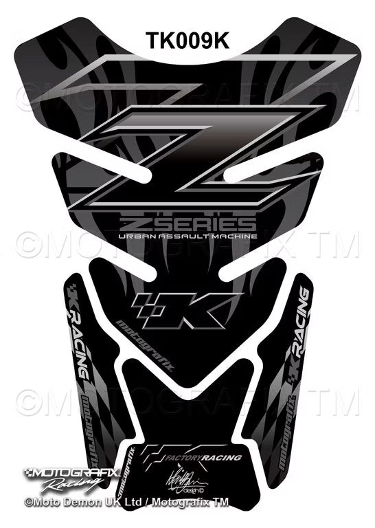 Motografix | Motografix Kawasaki Z750 / Z1000 Tank Pad - BLACK