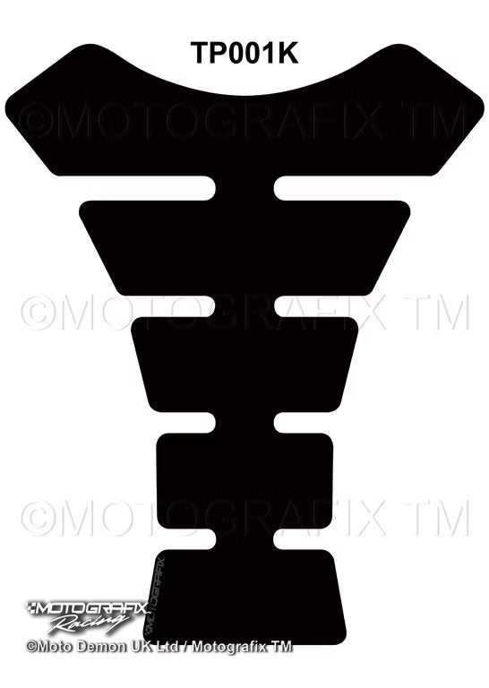 Motografix | Motografix Universal Black 3D Gel Motorcycle Tank Pad -BLACK