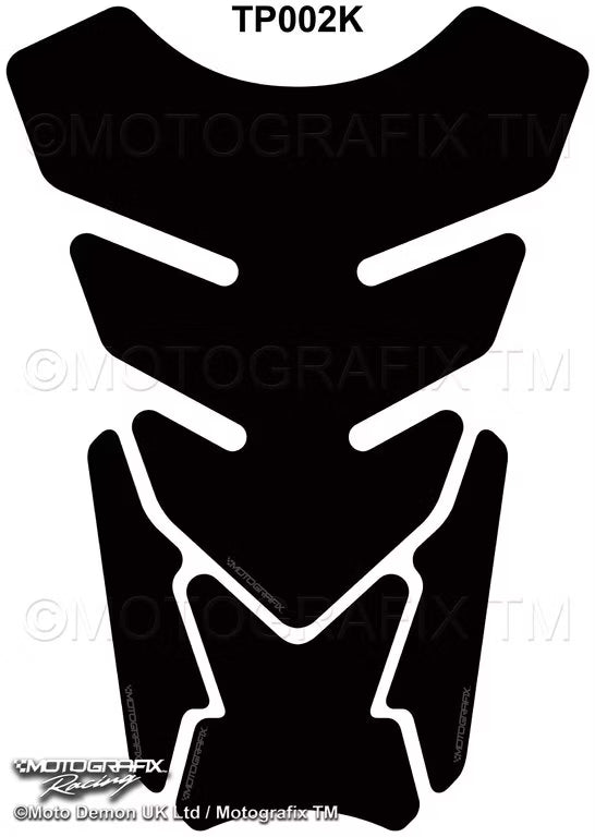 Motografix | Motografix Universal Black Quadra 3D Gel Tank Pad - BLACK