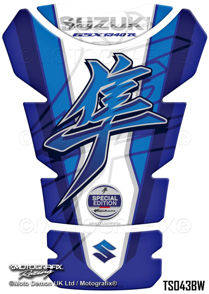 Motografix | Motografix Suzuki Hayabusa 1340 2026 Tank Pad Protector - BLUE