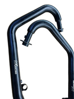 MK Racing | MK Racing Matte Black Titanium Exhaust Header Pipes for Royal Enfield Continental GT 650 (2018-2026)