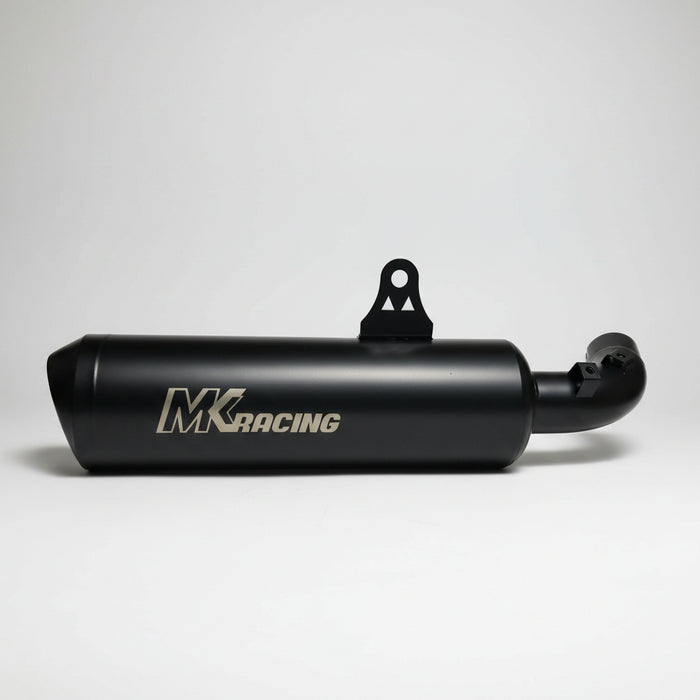 MK Racing | MK Racing Short Can Exhaust for Harley-Davidson X440, X440T & Hero Mavrick 400 – Matte Black