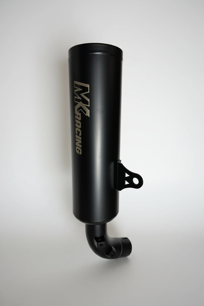 MK Racing | MK Racing Short Can Exhaust for Harley-Davidson X440, X440T & Hero Mavrick 400 – Matte Black