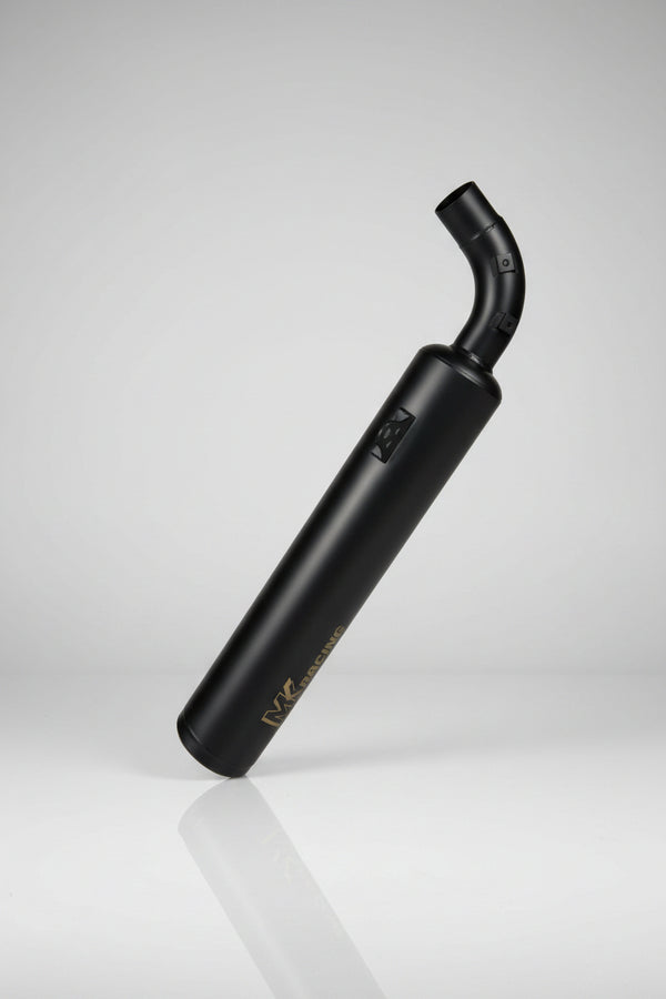MK Racing | MK Long Can Exhaust for Harley-Davidson X440, X440T & Hero Mavrick 400 – MK Racing Matte Black Silencer