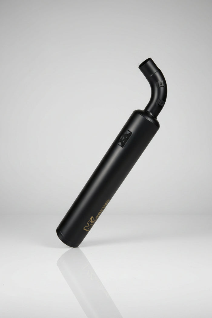 MK Racing | MK Long Can Exhaust for Harley-Davidson X440, X440T & Hero Mavrick 400 – MK Racing Matte Black Silencer