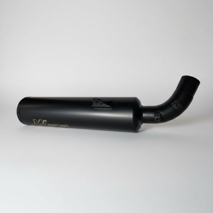 MK Racing | Harley-Davidson X440, X440T & Hero Mavrick 400 – Mid Can Exhaust Matte Black