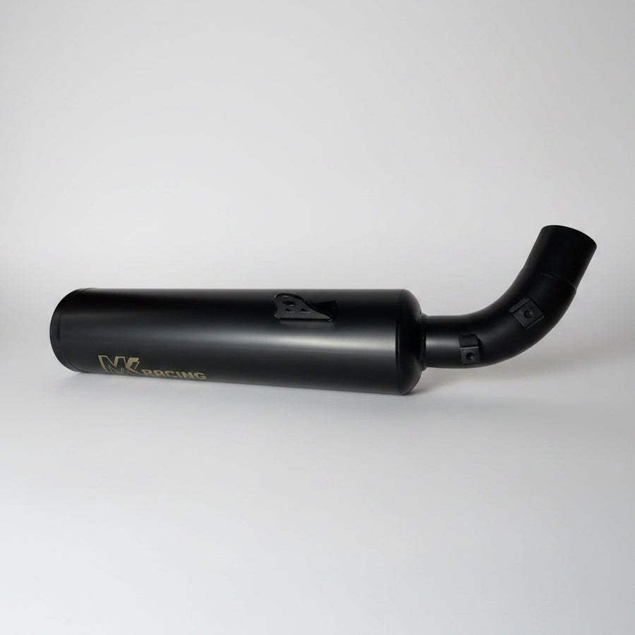 MK Racing | Harley-Davidson X440, X440T & Hero Mavrick 400 – Mid Can Exhaust Matte Black