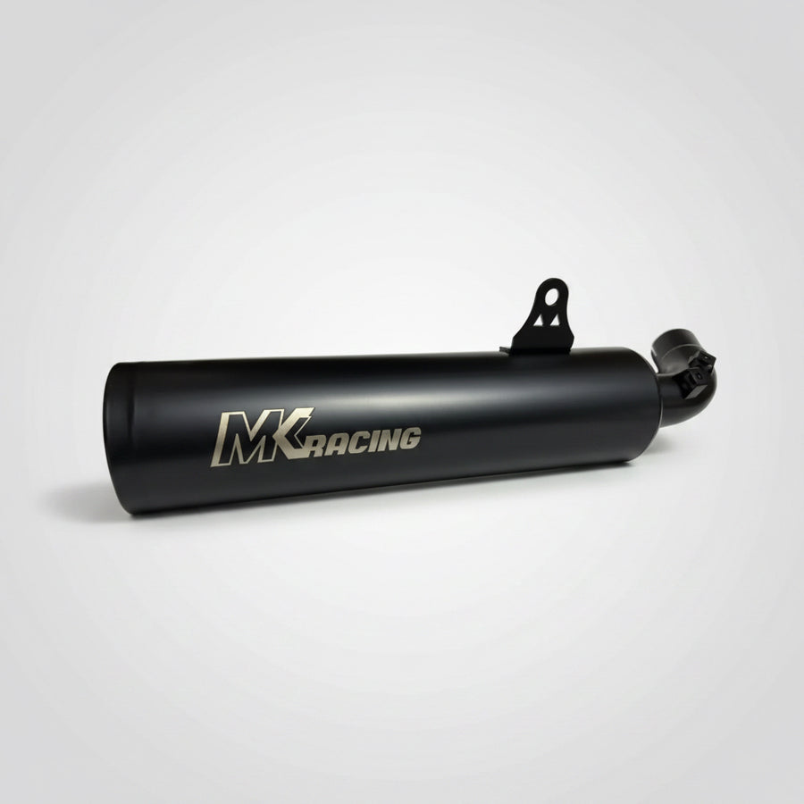 MK Racing | Harley-Davidson X440, X440T & Hero Mavrick 400 – Mid Can Exhaust Matte Black