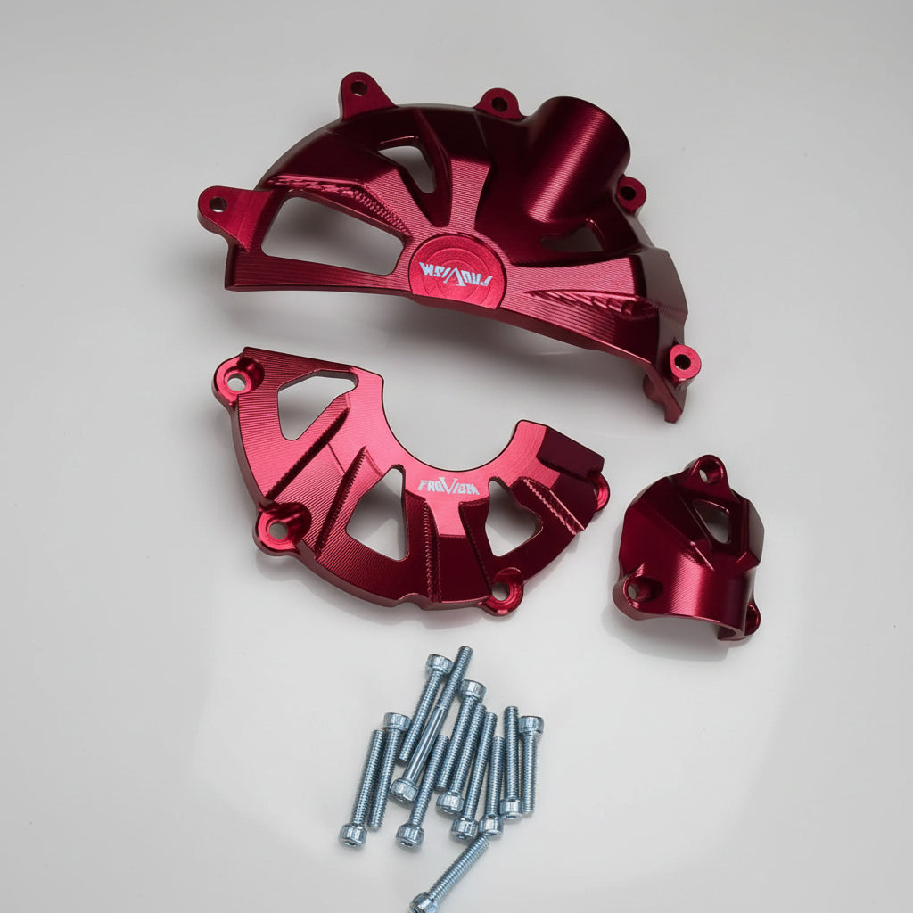 FAUVISM | FAUVISM BMW S1000RR / S1000R / S1000XR Fauvism CNC Aluminum Engine Guard Cover Set (2019-2026)