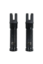 SAVAGE | SAVAGE Universal Black Footrest Adapters & Footpegs Pair