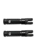 SAVAGE | SAVAGE Universal Black Footrest Adapters & Footpegs Pair