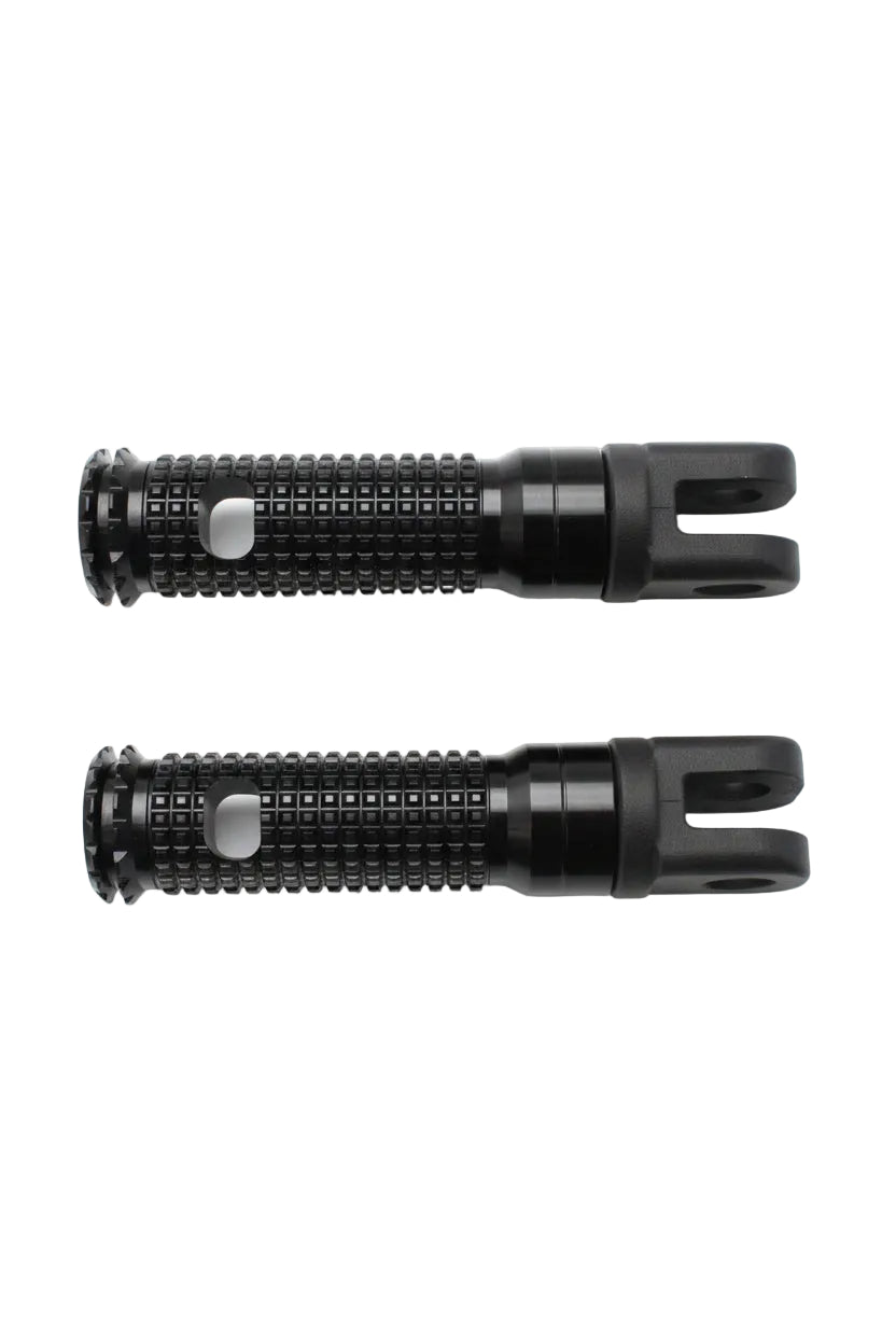 SAVAGE | SAVAGE Universal Black Footrest Adapters & Footpegs Pair