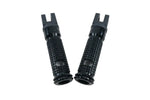SAVAGE | SAVAGE Universal Black Footrest Adapters & Footpegs Pair