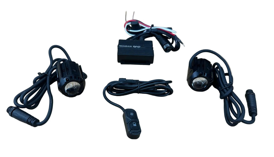 KTOVOL | KTOVOL Motorcycle Auxiliary LED Spot Light Kit with Wiring Harness & Switch - UNIVERSAL