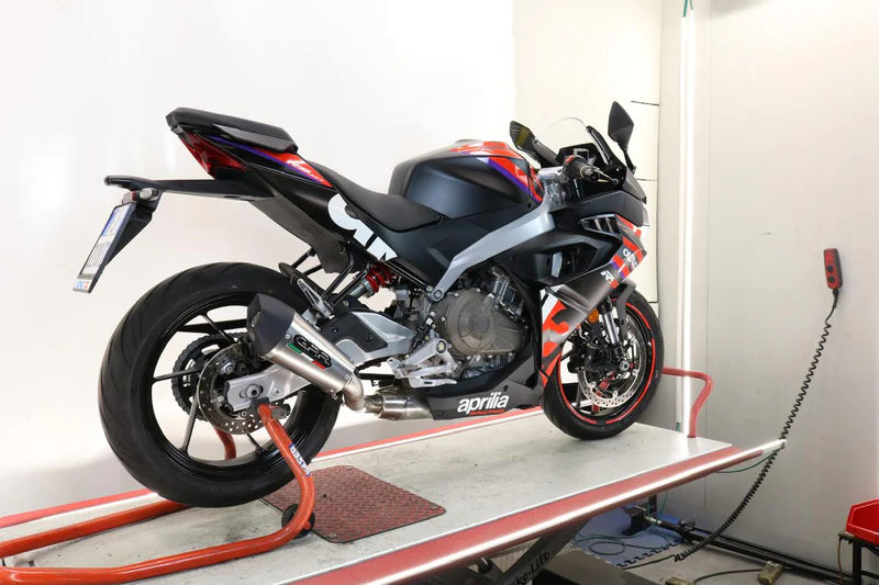 A.78.RACEDB.GPAN.TO | G.P.R EXHAUST | GPR exhaust compatible with Aprilia RS 457 2024-2025, Gpe Ann. titanium, Full system exhaust, including removable db killer
